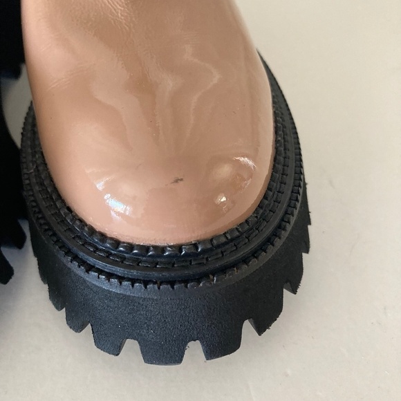 NIB Seychelles Anthropologie Last Chance Beige Patent Leather Boots Sz 7 - Picture 11 of 12